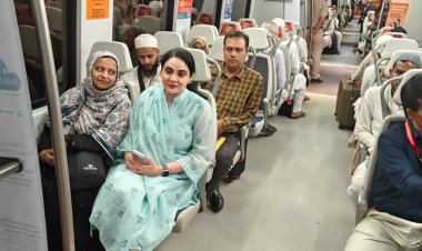 हज यात्रियों को हवाई अड्डा के टर्मिनल 3 तक ले जाने के लिये एक्सप्रेस मेट्रो की व्यवस्था, दिल्ली स्टेट हज कमेटी की पहल