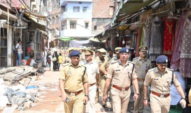 वाराणसी कमिश्नरेट पुलिस ने दालमंडी में बनाया सुरक्षा घेरा, मस्जिदों पर होगी कार्यवाही