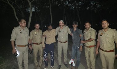 युवक की हत्या के आरोपित चार बदमाश पुलिस मुठभेड़ में गिरफ्तार, 2 के पैर में लगी गोली