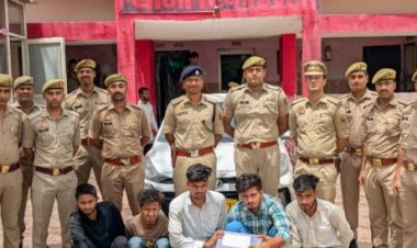 डकैती करने वाले पांच आरोपित गिरफ्तार