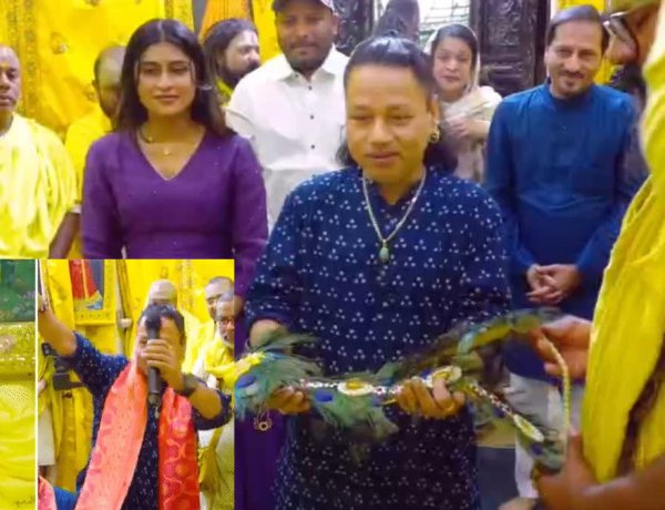 वृंदावन में संत प्रेमानंद महाराज के दर पहुंचे सूफी गायक कैलाश खेर, ‘बम लहरी’ गीत सुनाया