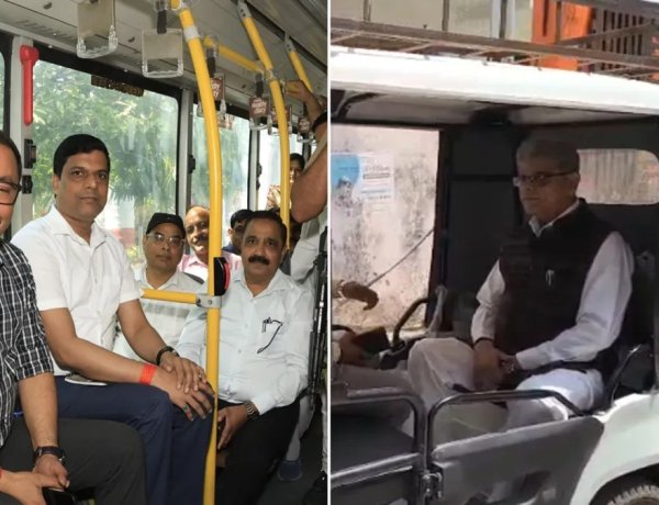 प्रधानमंत्री की अपील का बरेली में दिखा असर, ‘नो व्हीकल डे’ पर मंत्री ईरिक्शा से निकले, जिलाधिकारी अधिकारियों संग ईबस से पहुंचे तहसील