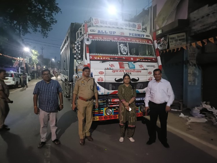ओवरलोड वाहनों पर बड़ी कार्रवाई, 09 वाहन सीज, 9.49 लाख का जुर्माना वसूला