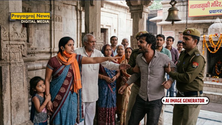 प्रयागराज: इंस्टाग्राम वाली 'गर्लफ्रेंड' निकली अपनी ही पत्नी, नागवासुकी मंदिर में मिलने पहुंचा पति और खुल गई पोल