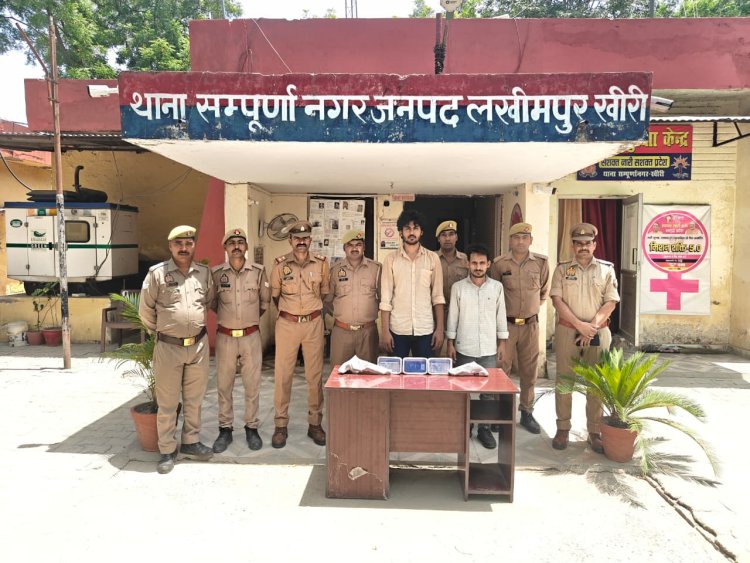 खीरी पुलिस को बड़ी कामयाबी: गाजियाबाद के 1-1 लाख के दो इनामी बदमाश भारत-नेपाल सीमा पर गिरफ्तार