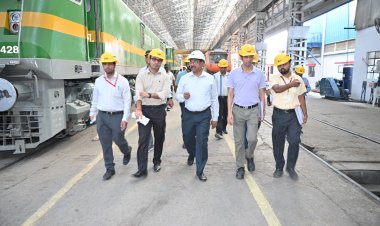 आरडीएसओ के महानिदेशक प्रभास दनसाना ने बरेका में लोको टेस्ट शॉप का किया भ्रमण