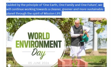 प्रधानमंत्री मोदी ने दी विश्व पर्यावरण दिवस की शुभकामनाएं, कहा-प्रकृति संरक्षण भारतीय संस्कृति का मूल सिद्धांत