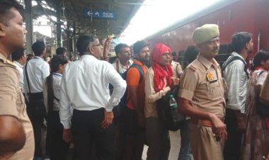 प्रयागराज मंडल ने कांस्टेबल भर्ती परीक्षा के लिए चलाई एग्जाम स्पेशल ट्रेन