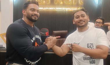 गोरखपुर में फिटनेस का जुनून, इंटरनेशनल बॉडी बिल्डर सुनीत जाधव से रूबरू हुए युवा