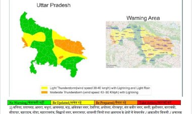 उप्र के प्रयागराज समेत कई जिलों में गरज-चमक के साथ बारिश की संभावना