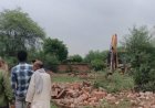पीडीए का चला बुलडाेजर, तीन बीघा में की गई अवैध प्लॉटिंग ध्वस्त