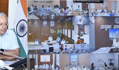 मुख्य सचिव ने वीडियो कॉन्फ्रेंसिंग से मंडलायुक्तों एवं जिलाधिकारियों के साथ की समीक्षा बैठक