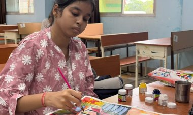 रंगोली, पेंटिंग और रेखाचित्र प्रतियोगिता में छात्र-छात्राओं ने दिया महिला सशक्तिकरण का संदेश