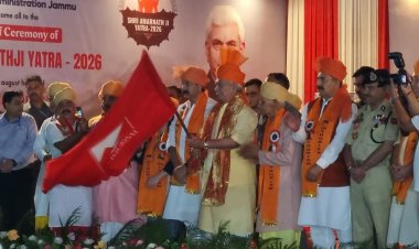 अमरनाथ यात्रा 2026: उपराज्यपाल मनोज सिन्हा ने 4,822 श्रद्धालुओं के पहले जत्थे को दिखाई हरी झंडी