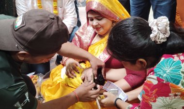 मुंडन मुहूर्त पर अदलपुरा बड़ी शीतला मंदिर में उमड़ा श्रद्धा का सैलाब