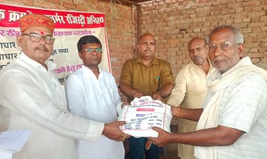 मीरजापुर: 150 किसानों को मिली कृषि किट, समय से बुवाई शुरू करने की सलाह