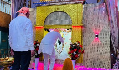 भाजपा प्रदेश संगठन महामंत्री ने संत शिरोमणि गुरू रविदास के मंदिर में टेका मत्था