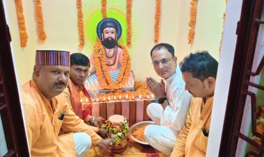 मीरजापुर: कलश यात्रा और दीपदान से गूंजा गुरु रविदास जयंती वर्ष का उत्सव