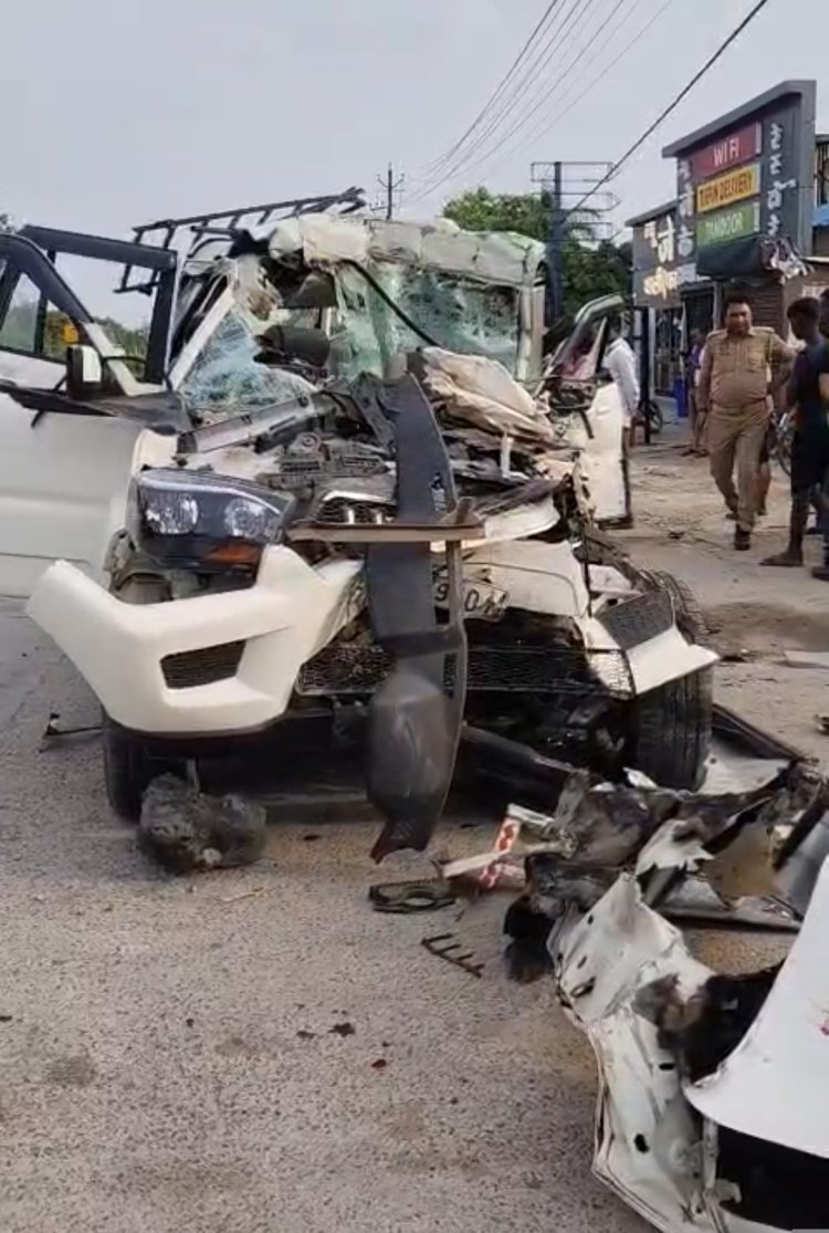 कानपुर में भीषण सड़क हादसा: ट्रक में पीछे से घुसी स्कॉर्पियो, दो बच्चों समेत तीन की मौत, 9 घायल