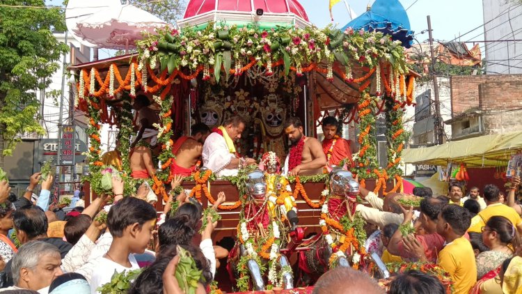 वाराणसी में तीन दिवसीय लक्खा रथयात्रा मेले की शुरूआत, भगवान जगन्नाथ की अलौकिक छवि देख श्रद्धालु निहाल