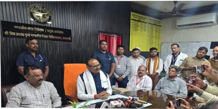 उप मुख्यमंत्री ब्रजेश पाठक ने 500 शैय्यायुक्त मल्टी सुपर स्पेशियलिटी अस्पताल निर्माण कार्य का किया निरीक्षण