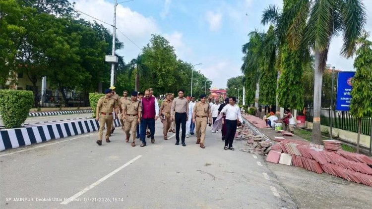 राज्यपाल के प्रस्तावित आगमन की तैयारियां तेज, डीएम-एसएसपी ने पूर्वांचल विश्वविद्यालय का लिया जायजा