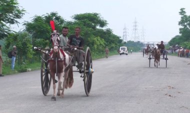 सावन में गूंजी घोड़ों की टापें: संगम तट पर 200 वर्ष पुरानी 'गहरेबाजी' का रोमांच, जहां धर्म नहीं केवल हुनर बोलता है