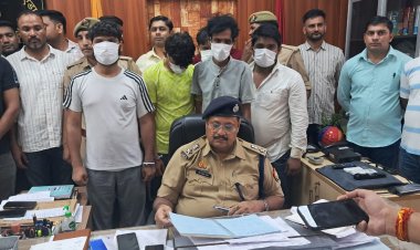 नोएडा में डेढ़ करोड़ रुपए की चांदी और सोने के जेवरात लूटने वाले पांच बदमाश गिरफ्तार
