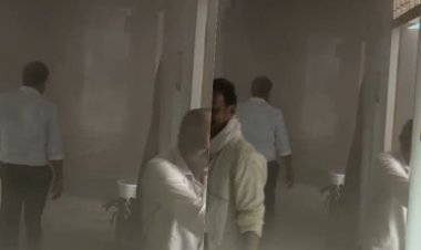 गाजियाबाद : विकास भवन में डीएसटीओ ऑफिस के पास लगी आग, दो दमकल ने पाया काबू