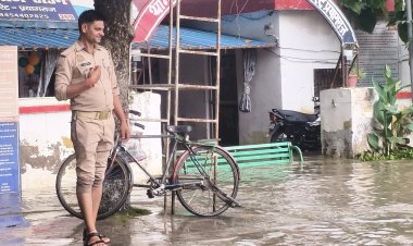 भारी बारिश से प्रयागराज के कई मोहल्लों में जलभराव,पम्प लगाकर निकालने में जुटा नगर निगम