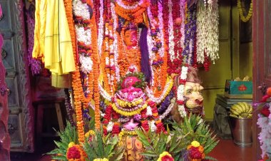 वाराणसी : दशाश्वमेध में देवगुरु बृहस्पति भगवान का वार्षिक हरियाली एवं हिम श्रृंगार