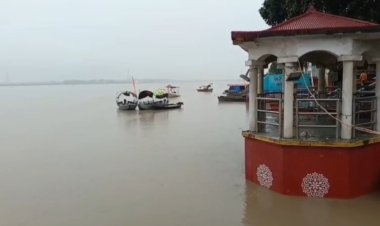 गंगा का जलस्तर फिर बढ़ा, बैराज पर चेतावनी निशान से 32 सेमी ऊपर पानी