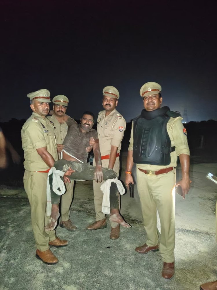 लूट-हत्या का इनामी आरोपित मुठभेड़ में गिरफ्तार, दोनों पैरों में लगी गोली