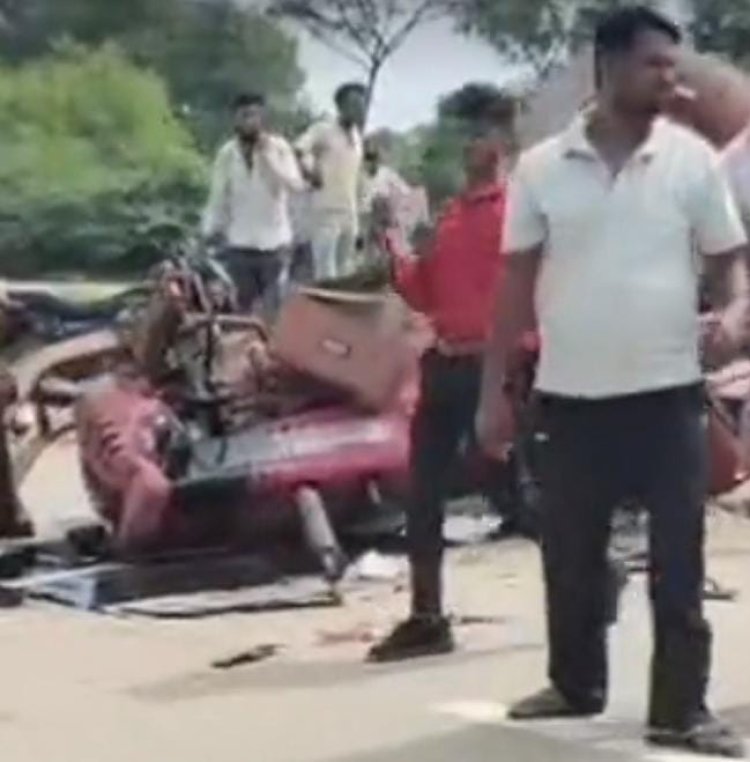प्रयागराज में मजदूरों से भरी ट्रैक्टर-ट्रॉली पलटने महिला की मौत, 20 मजदूर घायल