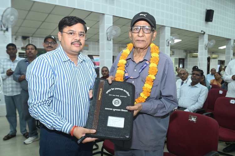 प्रयागराज मंडल में 46 रेलकर्मी सेवानिवृत्त, 18.70 करोड़ रुपये का किया गया भुगतान