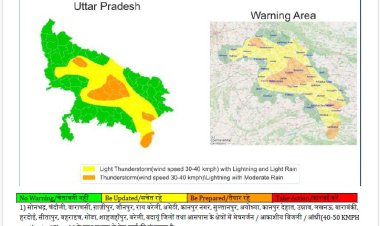 प्रयागराज में आज बारिश और तेज हवाओं के आसार, 50 किमी प्रति घंटे तक चल सकती है हवा
