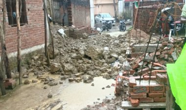 लखनऊ में बारिश बनी आफत, अलग-अलग इलाकों में मकान ढहे; बुजुर्ग की मौत, 3 घायल
