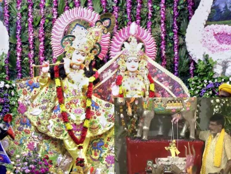 मथुरा में आधी रात गूंजा ‘जय कन्हैया लाल की’, श्रीकृष्ण जन्मभूमि पर हुआ कान्हा का प्राकट्य; महाआरती में उमड़ा भक्ति का सैलाब