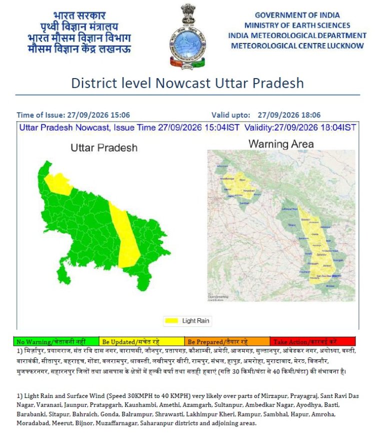 यूपी में भारी बारिश का असर जारी, 4 जिलों में ऑरेंज अलर्ट; 1,021 मकान क्षतिग्रस्त, राहत-बचाव तेज