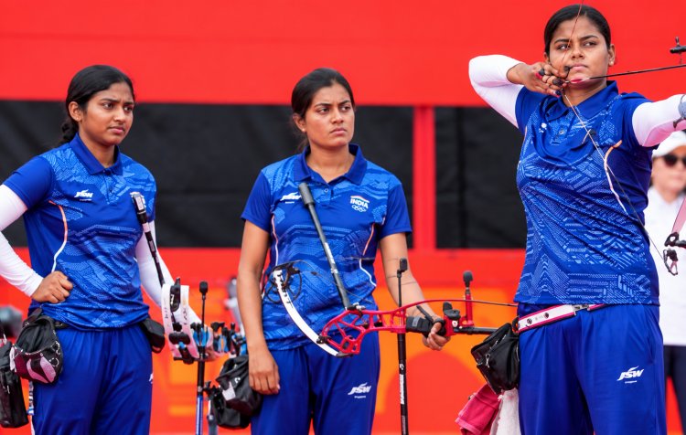 एशियन गेम्स 2026 में भारत की महिला तीरंदाजों का कमाल, ज्योति-चिकिता-पृथिका ने जीता कंपाउंड गोल्ड
