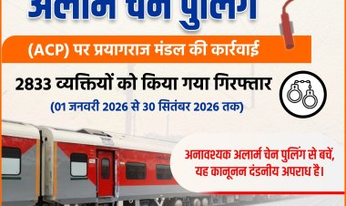 रेलवे की चेन पुलिंग करने वालों पर बड़ी कार्रवाई, 9 महीने में 2,833 लोग गिरफ्तार; कानपुर सेंट्रल सबसे आगे