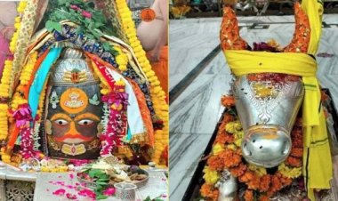 उज्जैन में भस्म आरती में राजा स्वरूप में सजे बाबा महाकाल, रजत मुकुट-चंद्र और मुंडमाल से हुआ दिव्य श्रृंगार