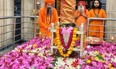 प्रयागराज में शारदीय नवरात्र के पहले दिन शक्तिपीठों में उमड़ी भीड़, भोर से लगी लंबी कतारें