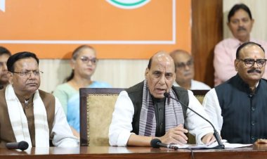 राजनाथ सिंह का कांग्रेस पर हमला, बोले- देश को हिंसा और अराजकता की आग में झोंकना चाहती है पार्टी