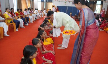 बेटियों का सम्मान ही मां दुर्गा की सच्ची उपासना: डॉ. राकेश कुमार सिंह, ज्वाला देवी विद्यालय में 100 से अधिक छात्राओं का कन्या पूजन