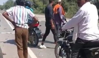 प्रतापगढ़ में भीषण सड़क हादसा: डंपर की टक्कर से पति-पत्नी समेत तीन की मौत, बच्चा गंभीर