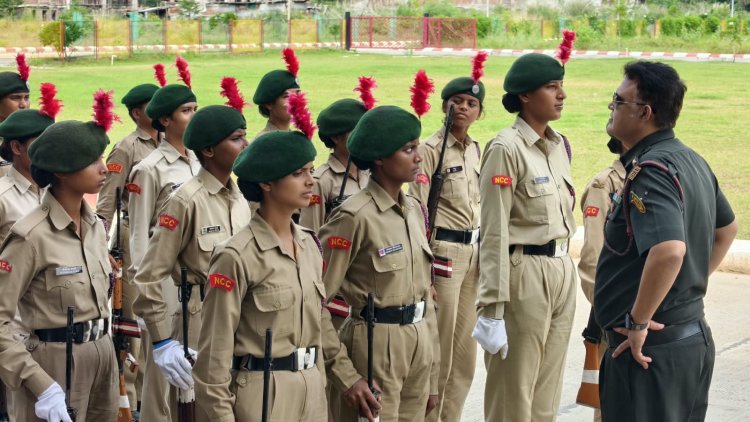 गोरखपुर में NCC कैडेट्स का गणतंत्र दिवस परेड के लिए चयन, वरिष्ठ अफसरों ने किया शिविर का निरीक्षण